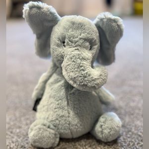 FAO Schwarz Toasties Blue Elephant Microwavable Comfort Plush 10"  Weighted